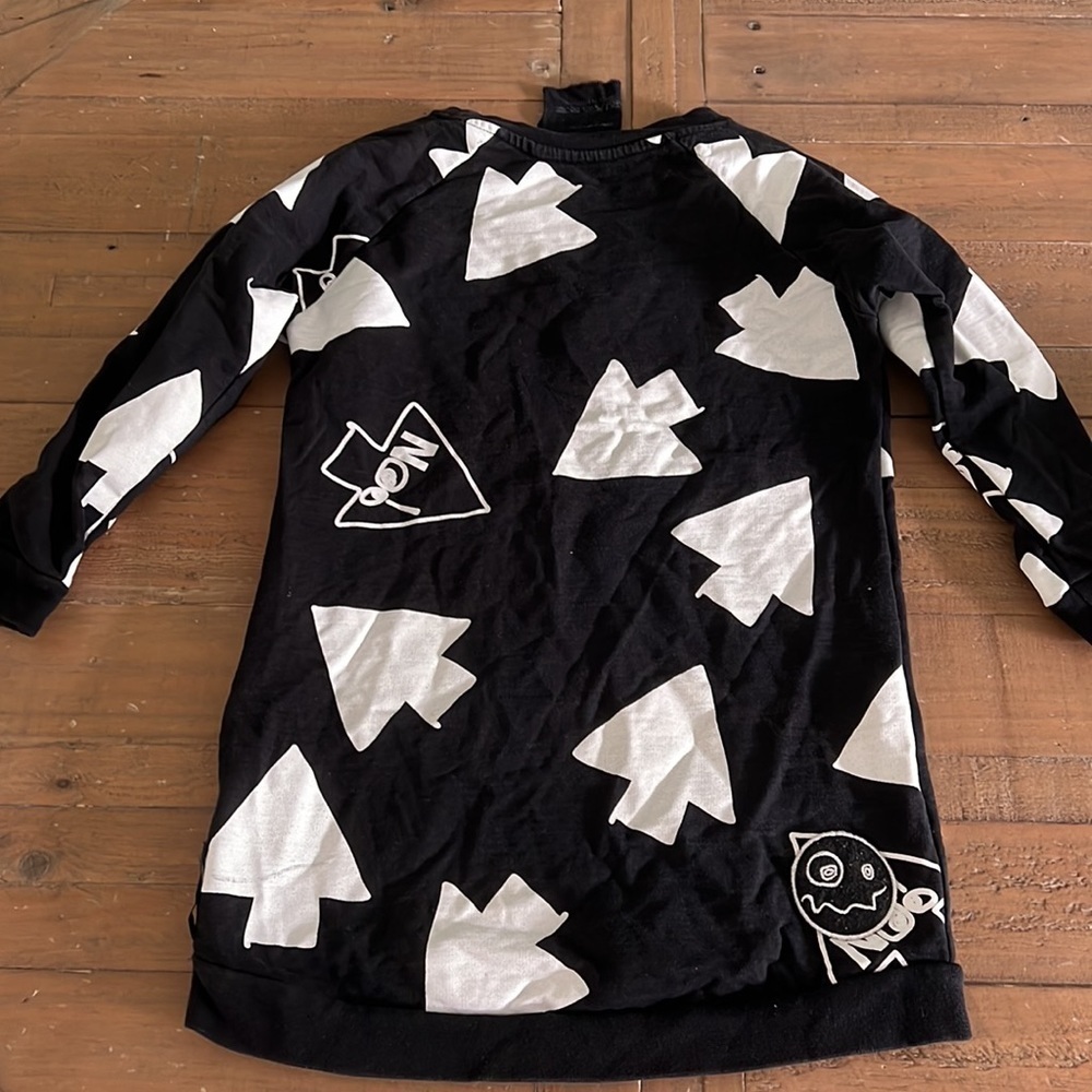 Loud apparel black and white arrow sweatshirt dress - Picture 5 of 5